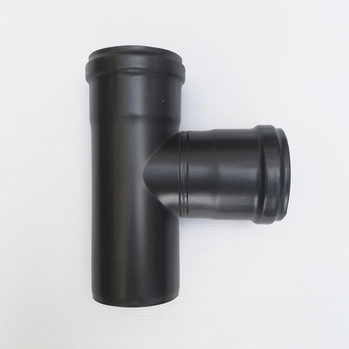 Raccordo a T 90° braga MF codino F nero pellet da 100mm