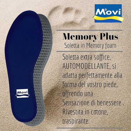 Movi Soletta in Memory Foam – Modello Memory Plus per Supporto Personalizzato e Comfort Prolungato