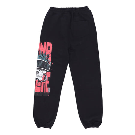 DOLLY NOIRE Pantalone Tuta Felpato Uomo Party Hard Skull Sweatpants Black da uomo