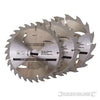 Lame per sega circolare in TCT 16, 24, 30 denti 3 p.zi pe legno silverline Silverline