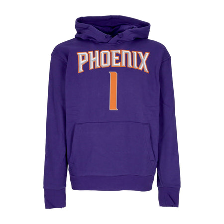 NIKE NBA Felpa Cappuccio Uomo Nba Essential Fleece Hoodie No 1 Devin Booker Phosun New Orchid da uomo