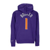NIKE NBA Felpa Cappuccio Uomo Nba Essential Fleece Hoodie No 1 Devin Booker Phosun New Orchid da uomo
