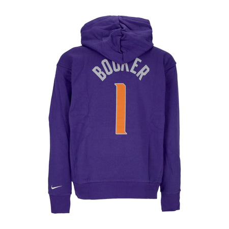 NIKE NBA Felpa Cappuccio Uomo Nba Essential Fleece Hoodie No 1 Devin Booker Phosun New Orchid da uomo