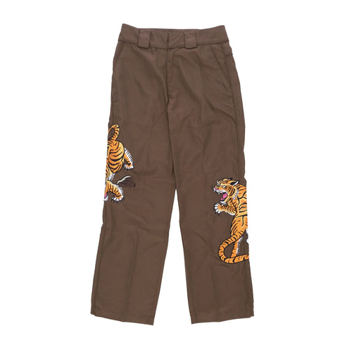 MARKET Pantalone Lungo Uomo Man Eater Flight Pants Brown da uomo