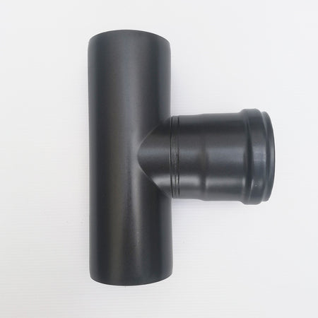 Raccordo a T 90° braga MM codino F nero pellet da 100mm