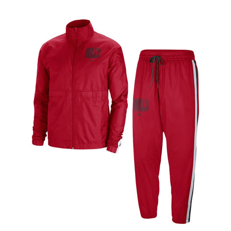 NIKE NBA Completo Tuta Uomo Nba Courtside Tracksuit Chibul University Red/black/white da uomo