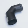 Curva gomito nero pellet a 90° da 80mm