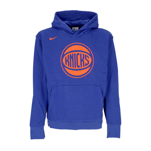 NIKE NBA Felpa Cappuccio Uomo Nba Essentials Fleece Hoodie Neykni Rush Blue da uomo