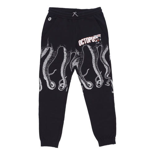 OCTOPUS Pantalone Tuta Leggero Uomo Athletic Sweatpant Black da uomo