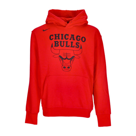 NIKE NBA Felpa Cappuccio Uomo Nba Essential Fleece Hoodie Chibul University Red da uomo