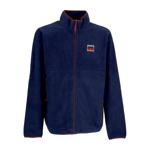 VANS Felpa Collo Alto Uomo Outdoor Club Full Zip Dress Blue da uomo