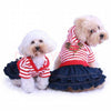 Abitino per cani Red Stripe skirt TankTop Doggydolly