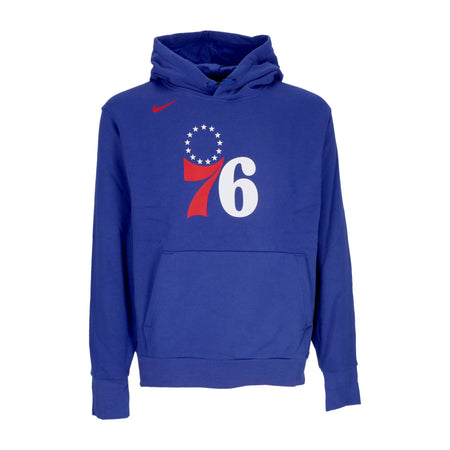 NIKE NBA Felpa Cappuccio Uomo Nba Essential Fleece Hoody Phi76e Rush Blue da uomo