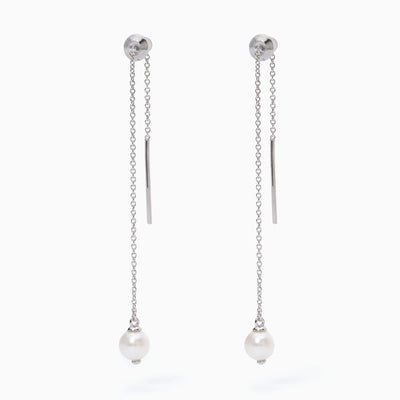 Mabina - Orecchini in argento perle coltivate SCATTO RUBATO