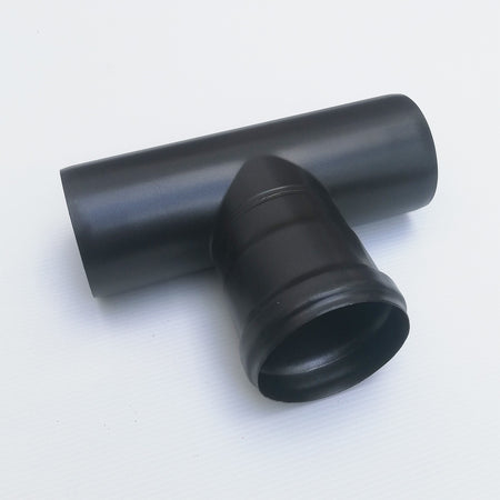 Raccordo a T 90° braga MM codino F nero pellet da 80mm
