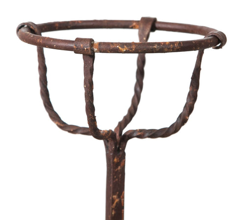 Biscottini COPPIA ALARI IN FERRO FORGIATO A MANO L64xPR29xH69 CM