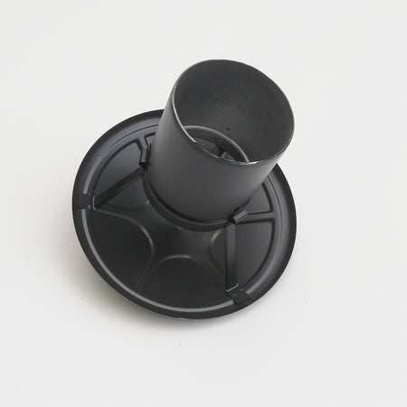 Terminale nero pellet tipo cinese da 80mm attacco Maschio