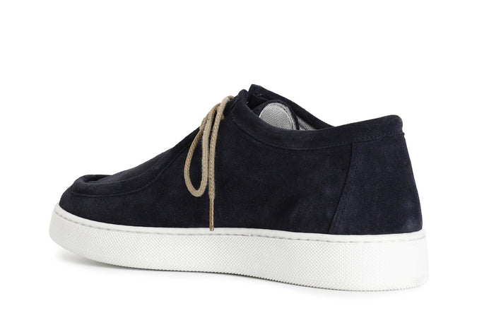 SCARPA UOMO CON VASCHETTA IN PELLE SCAMOSCIATA