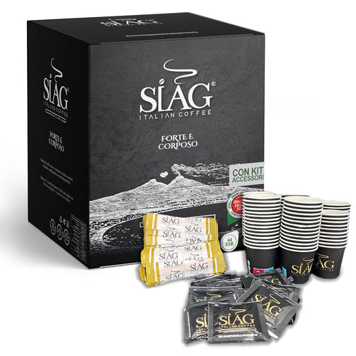 Siag Caffe Cialde 44mm Oro Cremoso 50pz +Kit Accessori 50pz