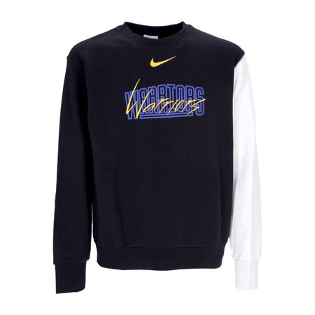 NIKE NBA Felpa Girocollo Uomo Nba Courtside Fleece Crewneck Golwar Black da uomo