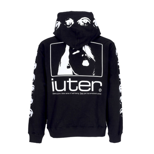 IUTER Felpa Leggera Cappuccio Uomo Control Hoodie Black da uomo
