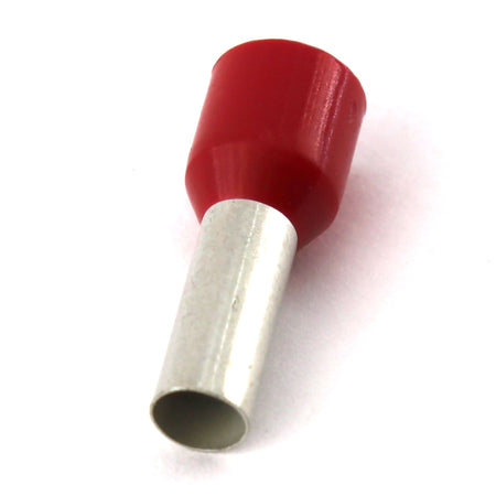 Tubetto terminale preisolato rosso x cavo sez. 10 mmq