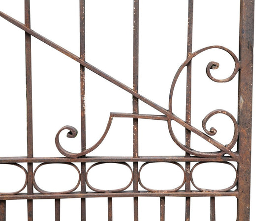 Biscottini Cancello in Ferro Pieno Forgiato a Mano Biscottini 410x10x298 Anticato Made