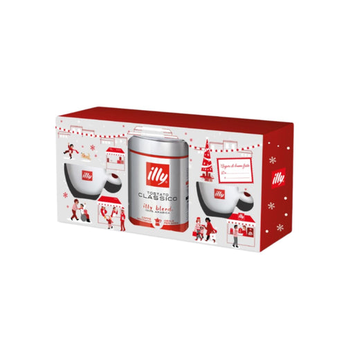 Illy Caffe Macinato Christmas Classico 125g +2 Tazzine