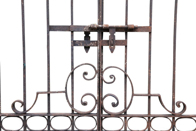Biscottini Cancello in Ferro Pieno Forgiato a Mano Biscottini 410x10x298 Anticato Made