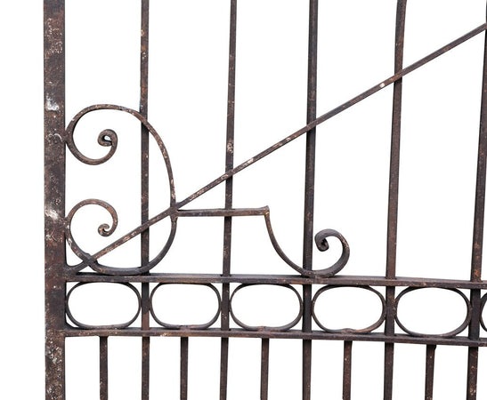 Biscottini Cancello in Ferro Pieno Forgiato a Mano Biscottini 410x10x298 Anticato Made