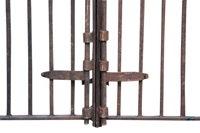 Biscottini Cancello in Ferro Pieno Forgiato a Mano Biscottini 410x10x298 Anticato Made
