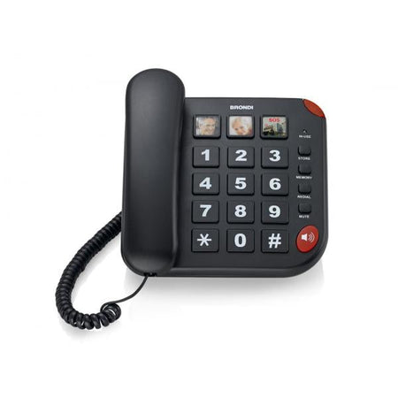 TELEFONO DA CASA BRONDI BRAVO 15 BLACK