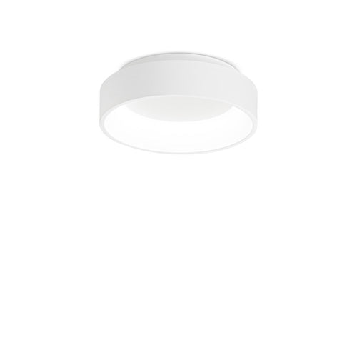 Plafoniera Moderna Ziggy Metallo Bianco Led 22W 3000K Luce Calda