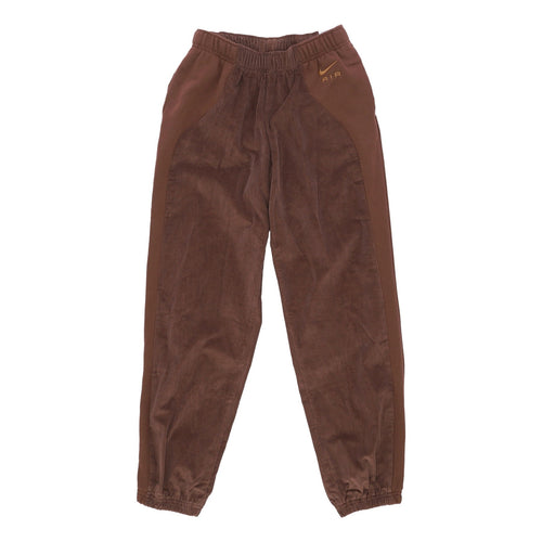 Nike Pantalone Tuta Leggero Donna Sportswear Air High-waisted Corduroy Fleece Pants Cacao Wow/ale Brown da donna