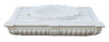 Biscottini LAVABO IN MARMO SMERLATO BIANCO L80XPR56XH18 CM Vasca realizzata completamente
