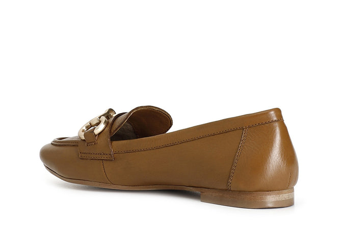 MOCASSINO IN PELLE CON MORSETTO