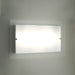 Plafoniera Illuminando FLAT PL RE G 75x45 E27 LED lampada parete soffitto moderna rettangolare vetro satinato trasparente