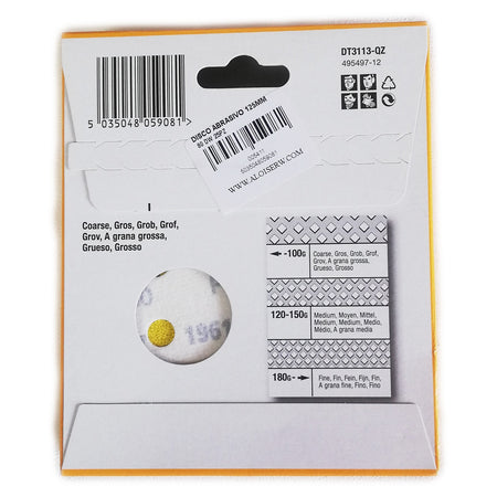 DeWalt 25pz da 125mm disco abrasivo per levigatrice con velcro