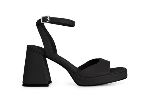 SANDALO IN PELLE CON ALLACCIATURA ALLA CAVIGLIA