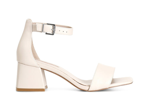 SANDALO IN PELLE CON ALLACCIATURA ALLA CAVIGLIA