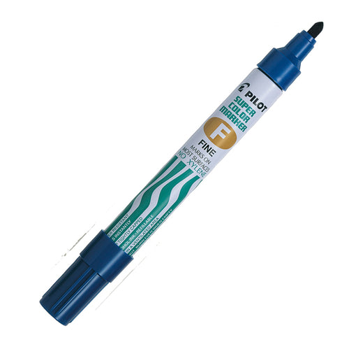 Marcatore Super Color Permanent Punta Fine Blu Pilot
