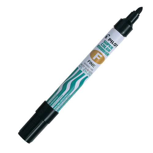 Marcatore Super Color Permanent Punta Fine Nero Pilot