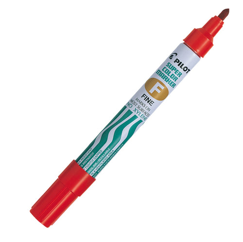 Marcatore Super Color Permanent Punta Fine Rosso Pilot
