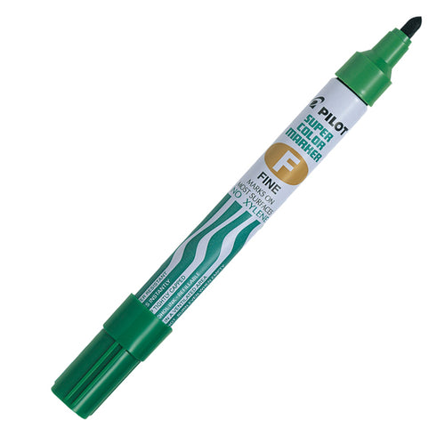 Marcatore Super Color Permanent Punta Fine Verde Pilot