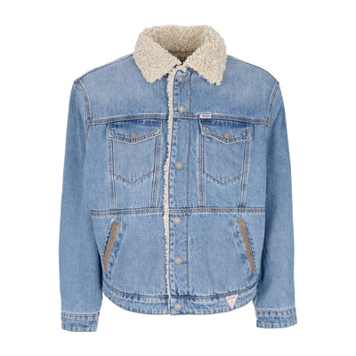 GUESS ORIGINALS Giubbotto Jeans Uomo Go Vintage Denim Jacket Sanded Medium Wash da uomo