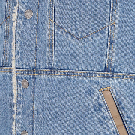 GUESS ORIGINALS Giubbotto Jeans Uomo Go Vintage Denim Jacket Sanded Medium Wash da uomo