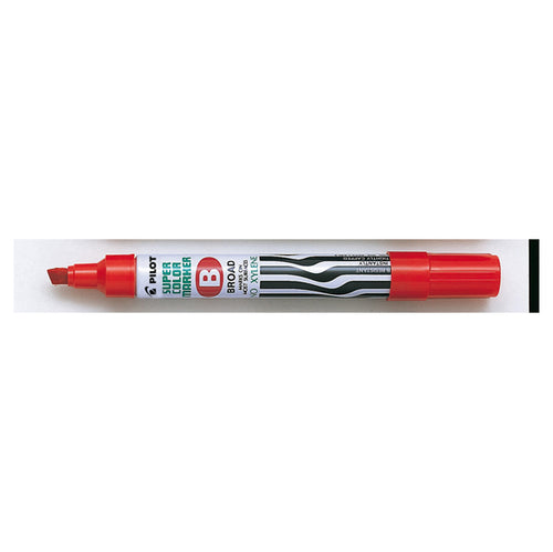 Marcatore Super Color Permanent Punta Scalpello Rosso Pilot