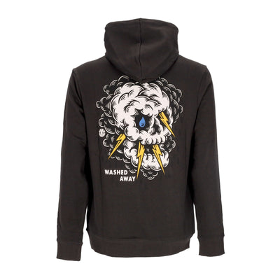 ELEMENT Felpa Cappuccio Uomo Angry Clouds Hoodie Off Black da uomo