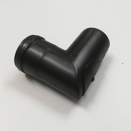 Curva gomito con ispezione 90° nero pellet da 100mm