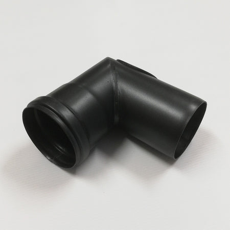 Curva gomito con ispezione 90° nero pellet da 100mm